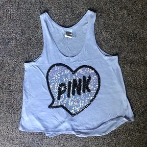 PINK Victoria Secret Sequin Tank Top